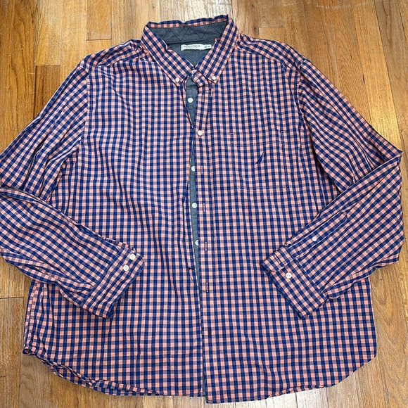 Nautica Classic Fit Gingham Long Sleeve Button Down - Picture 2 of 5